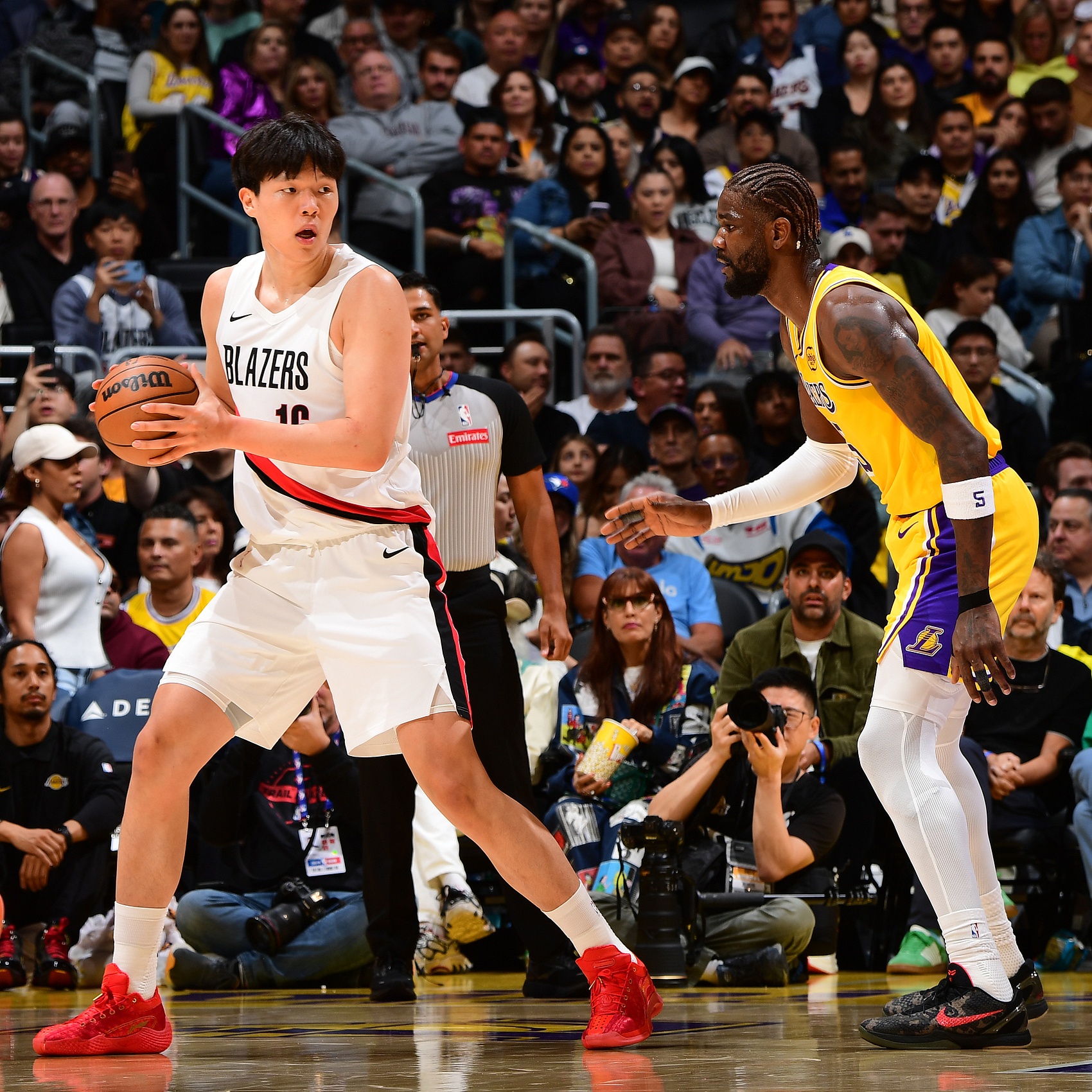 开云入口教程-美记：球迷们急切希望杨瀚森获得更多出场机会 但他还需打磨技术